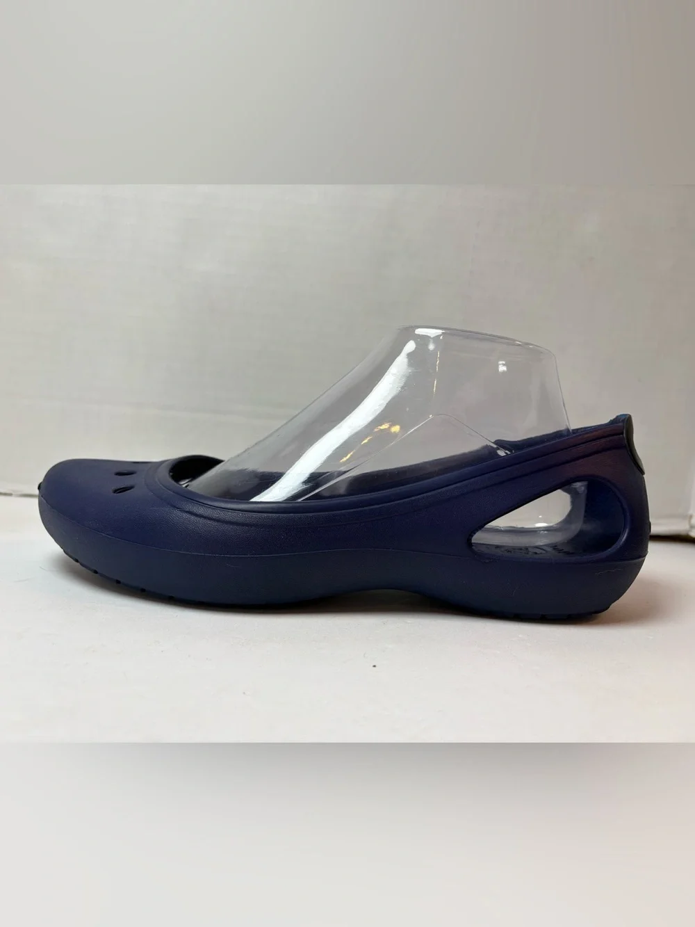 Crocs Kadee Blue Classic Slip-on Ballet Flats Cutout Size 9